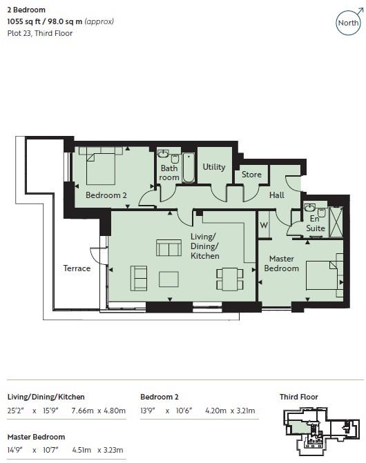 Floor Plan | Flat - Retirement | Lindfield Place, Worthing, BN11 | For Sale